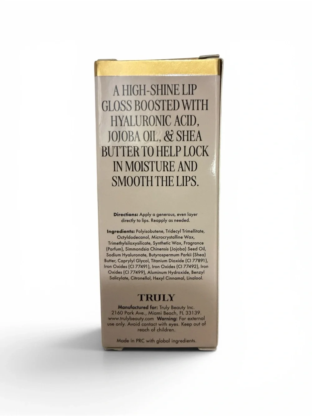 Truly Beauty Vanilla Baby Hydrating Lip Gloss 0.44 oz